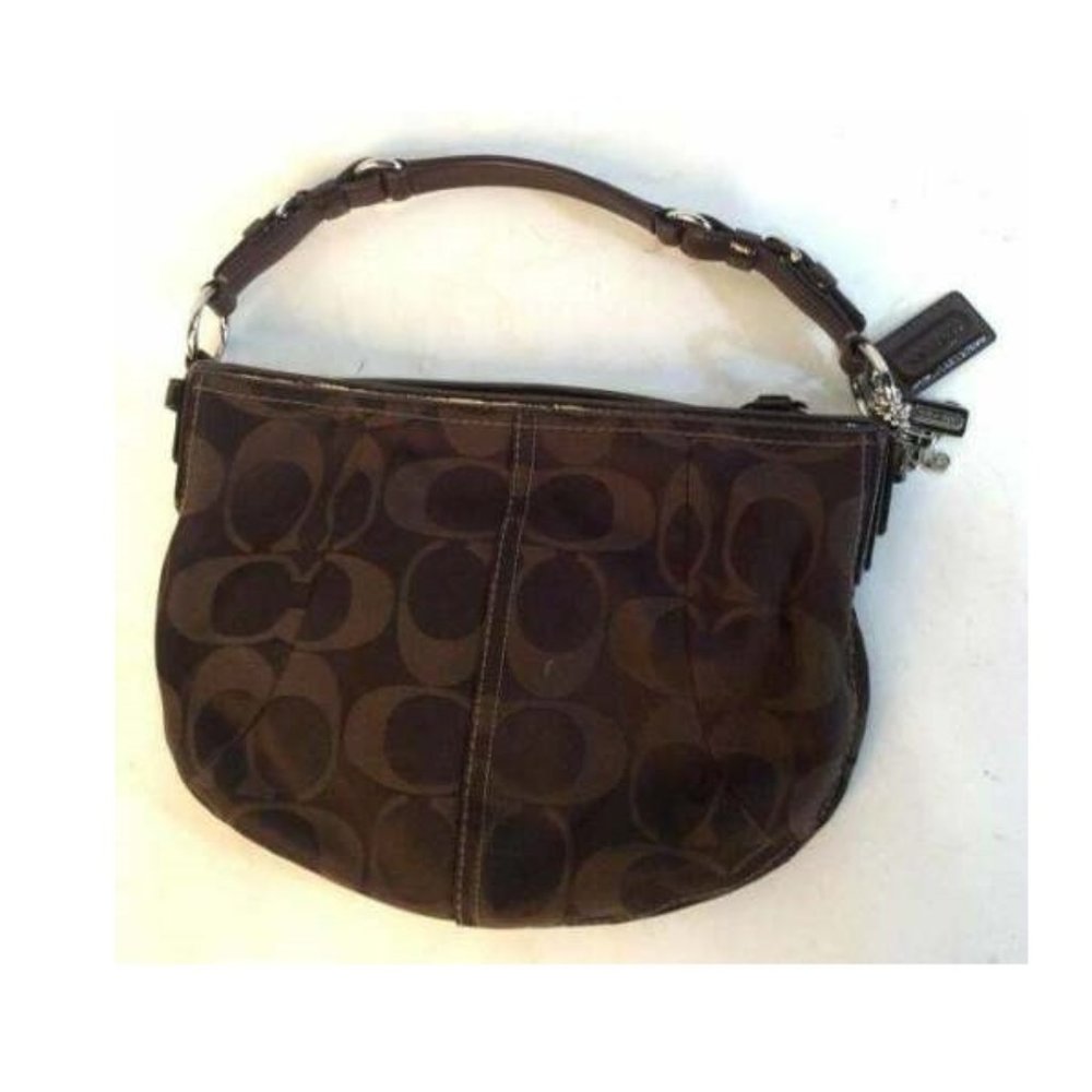 Coach Brown Monogram Hobo Shoulder Bag H0820-12675